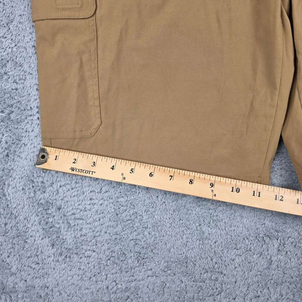 Orvis Cargo Shorts Mens 34 Grey Tan Lot of 2 Stretch Hiking Outdoor Utility Belt
